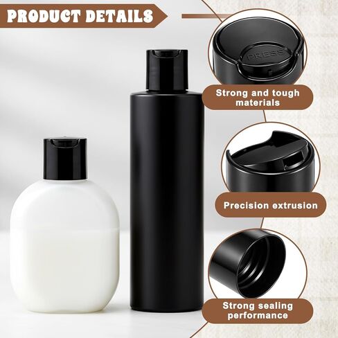 28/410 Replacement Press Plastic Caps, 6 Pcs Plastic Disc Top Caps Durable Dispensing Lids for Squeeze, Refillable & Shampoo Bottles in Kuwait