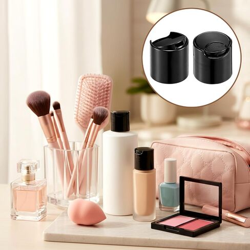 28/410 Replacement Press Plastic Caps, 6 Pcs Plastic Disc Top Caps Durable Dispensing Lids for Squeeze, Refillable & Shampoo Bottles in Kuwait