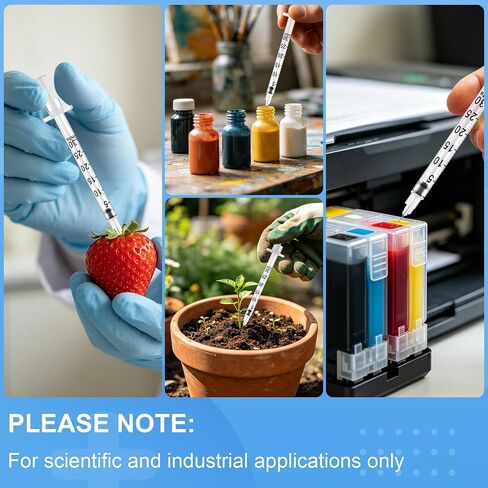 100 Pack 0.3ml/cc 30G 5/16" (8mm) Lab Liquid Measurement, Bold Markings for Accurate Dosing, Lab Supplies, Individually Packaging in Kuwait