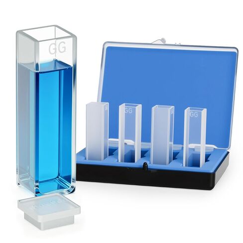 100 PCS Polystyrene Cuvette 4.5ml Standard Cuvette Disposable Plastic Cuvettes for Spectrophotometer Cuvettes Pathlength 10 mm and 2 Clear Sides Spectral Range 340-2500 nm with Lid in Kuwait