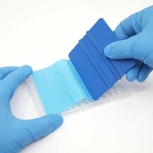 PCR Sealing Film Scraper, 100x72mm LDPE Squeegee for 96-Well PCR Plates, Blue 1 Piece in Kuwait