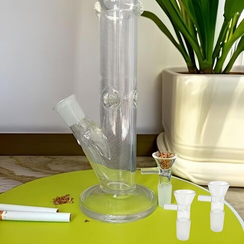 12PCS Glass Funnels with Handle, Multipurpose Clear Funnel, for Kitchen Spice, Liquids, Oils, Powders,Travel & Laboratory Use, Includes 6 PCS Cleaning Brushes in Kuwait