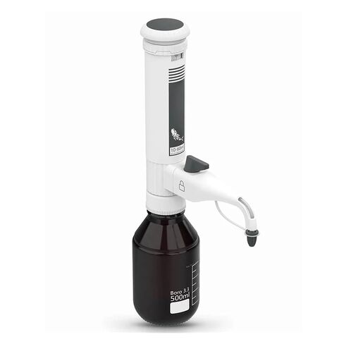 Bottle Top Dispenser for LAB, Adjustable 10-60ml Liquid Pipette, Dual Anti-Drip Valve, Digital Window, 5 Threaded Adapters – Bottle Not Included(0.5-2ml) in Kuwait