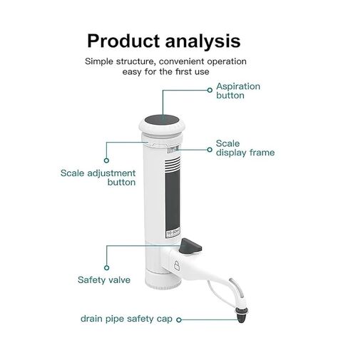 Bottle Top Dispenser for Scientific Research, Adjustable 0.5-60ml, Double Valves, Digital Display, Gear Adjustment, Includes Threaded Adapters – Bottle Not Included(5-30ML) in Saudi Arabia