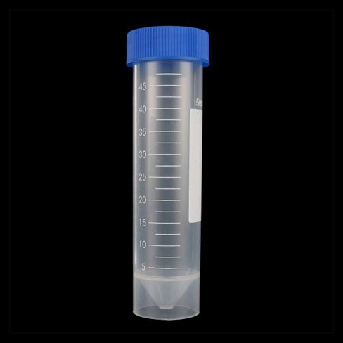 Centrifuge Tubes 10pcs 50ml Lab Analysis Bottles With Screw Cap Flat Bottom Laboratory Fittings With Scale Caps Pack Container in Kuwait