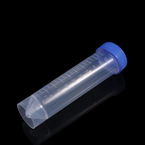 Centrifuge Tubes 10pcs 50ml Lab Analysis Bottles With Screw Cap Flat Bottom Laboratory Fittings With Scale Caps Pack Container in Kuwait