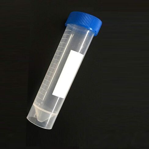 Centrifuge Tubes 10pcs 50ml Lab Analysis Bottles With Screw Cap Flat Bottom Laboratory Fittings With Scale Caps Pack Container in Kuwait
