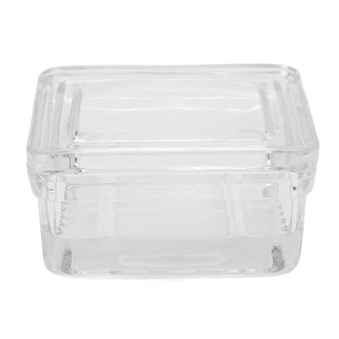 Glass Staining Jar with Lid, Glass Coplin Staining Jars Slide Staining Tank Clear Container for Laboratory Experiments Animal and Plant Specimens (10 Slides Capacity Jar) in Kuwait