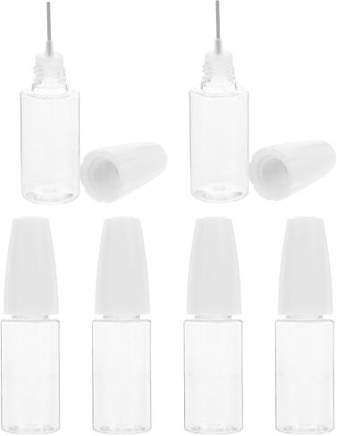 6pcs 10ml Pet Needle Tip Applicator Bottles Squeeze Bottles with Fine Tip Caps Compact Capacity for Travel and Outdoor Activities in Kuwait