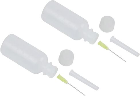 Needle Tip Dispensing Bottle, 2Pcs 50ML Liquid Flux Dropper, Refillable Squeezable Container For Glue, Oil, Industrial & Hobby Use in Kuwait