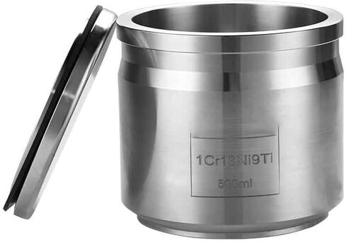 COYEUX Lab Stainless Steel Ball Mill Jar, Planetary Grinding Container, High Hardness Thickened Tank, Wet/Dry Milling Vessel for Precious Metals Sample Preparation 500mL in Kuwait