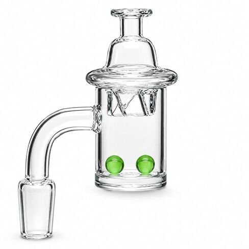 14mm Bowl Laboratory Transparent Durable Quartz Material Funnel Set with Lid and 2 Light-up Balls, Funnel for DIY Use and Kitchen Lab Grade Transparent Durable in Kuwait