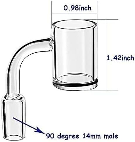 14mm Bowl Laboratory Transparent Durable Quartz Material Funnel Set with Lid and 2 Light-up Balls, Funnel for DIY Use and Kitchen Lab Grade Transparent Durable in Kuwait