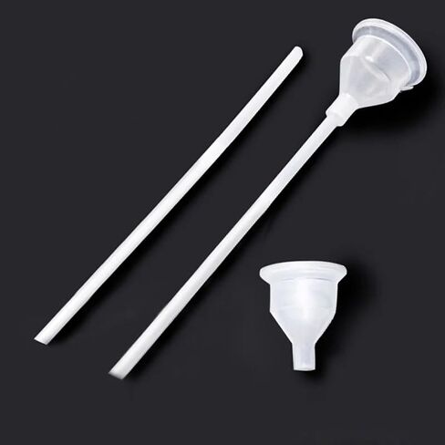 Laboratory Clear Filter Funnel Plastic for Experiment Liquid Essential Filling Empty Bottle Packing Tool，Detachable，1Piece in Kuwait