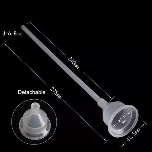Laboratory Clear Filter Funnel Plastic for Experiment Liquid Essential Filling Empty Bottle Packing Tool，Detachable，1Piece in Kuwait