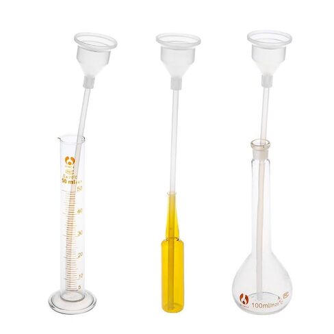 Laboratory Clear Filter Funnel Plastic for Experiment Liquid Essential Filling Empty Bottle Packing Tool，Detachable，1Piece in Kuwait