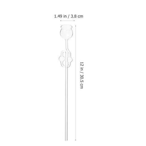DOITOOL Borosilicate Glass Safety Funnel with Long Neck, Dual-Ball Design Laboratory Filling Funnel Set of 2 for Chemical Experiments and Carbon Dioxide Preparation in Kuwait