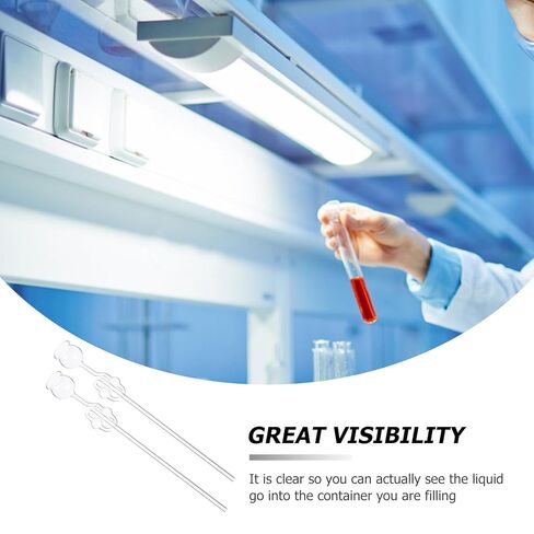 DOITOOL Borosilicate Glass Safety Funnel with Long Neck, Dual-Ball Design Laboratory Filling Funnel Set of 2 for Chemical Experiments and Carbon Dioxide Preparation in Kuwait