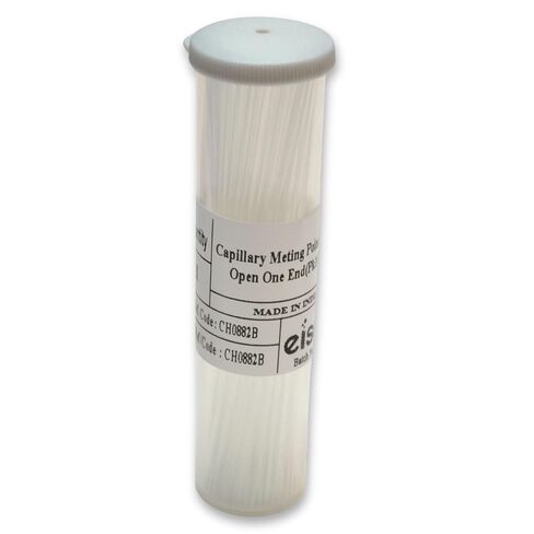 Eisco Labs - 100 عبوة من أنابيب ذوبان الشعيرات الزجاجية من زجاج البورسليكات، بطول 4 بوصات، وقطر 0.05 بوصة - مقاومة لدرجات الحرارة العالية، وأنابيب نقطة ذوبان مقاومة للمواد الكيميائية مع حاوية توزيع سهلة in Kuwait