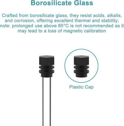 stonylab Borosilicate Glass NMR Tubes with Caps, High Temperature Resistant and Superior Seal for Laboratory Use, OD 4.9 mm Length 177 mm, 100 Pcs in Kuwait