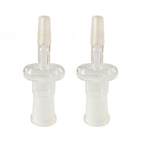 Lab Grade Borosilicate Glass Adapter with Joint Tips (10mm Male to 14mm) in Kuwait