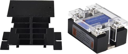 FABULETTA Solid State Relay Module DC-DC Single Phase 10A with Aluminum Cooling Base LED Indicator for Industrial Automation Electrical Control Systems Fast Switching Low Power Consumption 3-32V Input in Kuwait