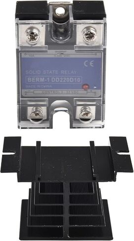 FABULETTA Solid State Relay Module DC-DC Single Phase 10A with Aluminum Cooling Base LED Indicator for Industrial Automation Electrical Control Systems Fast Switching Low Power Consumption 3-32V Input in Kuwait
