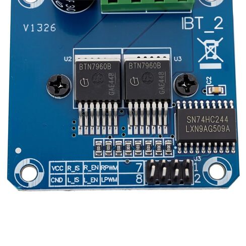 مجموعة مكونة من قطعتين من وحدات تشغيل المحرك عالية الطاقة BTS7960 43A، مثالية لـ Arduino مع وظيفة تحديد التيار ومناسبة كوحدات تشغيل السيارة الذكية in Kuwait