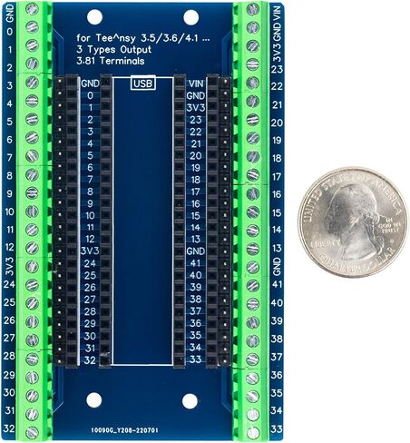 whiteeeen Screw Terminal Expansion Board 3 Types Output Breakout Board for Teensy 3.5/3.6/4.1 Module Compatible with Arduino in Kuwait