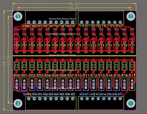 PLC debug Board/Simulation board/16-channel Input and Output Test Board/PLC Learning Accessories/Switch Quantity IO Module in Kuwait