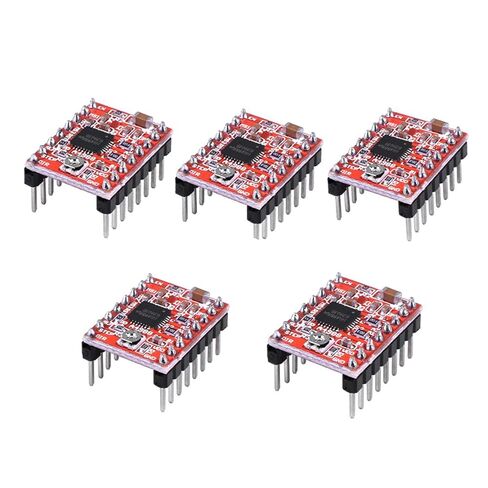 ​KEAcvise 5-Pack A4988 Stepper Motor Driver - High-Current Module with Heat Sink for 3D Printers (RepRap Mendel/Huxley), CNC Machines, Robotics, Arduino Projects​ in Kuwait