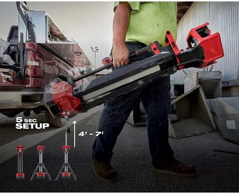 يناسب Milwaukee 2136-20 M18 18V ROCKET 6000 Lumens Li-Ion Tower Light طول 9.6 بوصة عرض 10.1 بوصة ارتفاع 41.2 بوصة in Kuwait