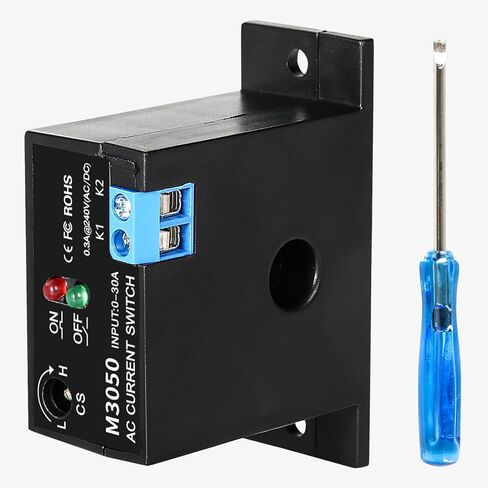Jadeshay التيار المتناوب التبديل الاستشعار الحالي عادة مفتوحة الاستشعار الحالية التتابع 240 فولت التيار المتناوب 0.2-30A قابل للتعديل الاستشعار الحالي M3050 نموذج in Kuwait