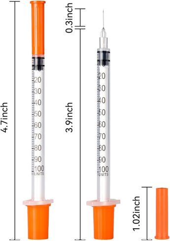 U-100 1ml/cc 30G 5/16" Disposable Syringe,Individual Wrapped, 100PACK in Kuwait