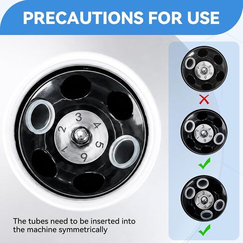 Durable Benchtop Lab Centrifuge Machine, 0-4000RPM Adjustable Speed & 0-60min Timer, 6×20ml Tubes Low Noise Desktop Centrifuge in Kuwait