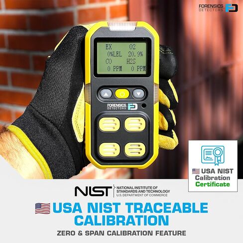 4 عداد غاز للأماكن الضيقة | الولايات المتحدة الأمريكية معايرة NIST | O2، CO، H2S، LEL in Kuwait