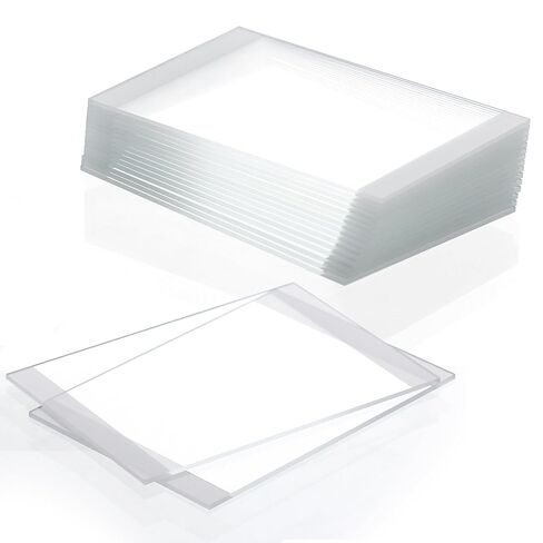 144pcs of Pre-Cleaned White Color Frosted Microscope Slide, Dim.75mmx25mm, Super Grade Glass, Ground Edges, 45° Safety Corners, LVQ034W in Kuwait