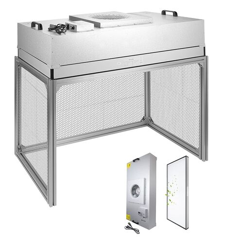 Vertical Laminar Flow-Hood Fan-Filter-Unit Yzzwer - FFU HEPA Filters for Class 100/ISO 5 Cleanliness in Clean Mycology and Mushroom Room 47.2" x 23.6" x 29" Working Area 110V in Kuwait