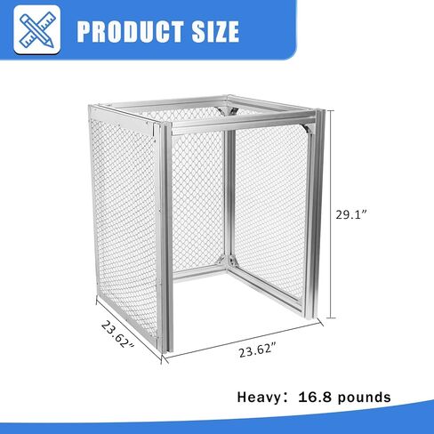 FFU HEPA H14 Filter Laminar Flow Hood clean bench bracket,Use with Laminar air Flow Hood，Suitable for clean room/laboratory/clean room/mushroom room(29.1"x23.6"x23.6") in Kuwait