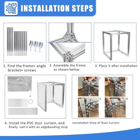FFU HEPA H14 Filter Laminar Flow Hood clean bench bracket,Use with Laminar air Flow Hood，Suitable for clean room/laboratory/clean room/mushroom room(29.1"x23.6"x23.6") in Kuwait