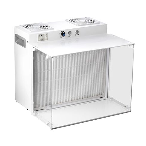 Laminar Flow Hood with H13 HEPA Filter Mushroom Inoculation & Cultivation Calm Wind Fan Filter Unit for Mycology Supplies Laboratory Clean Room Dual-Fan Air Filtration System in Kuwait