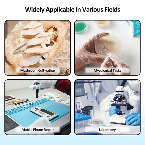 Laminar Flow Hood with H13 HEPA Filter Mushroom Inoculation & Cultivation Calm Wind Fan Filter Unit for Mycology Supplies Laboratory Clean Room Dual-Fan Air Filtration System in Kuwait
