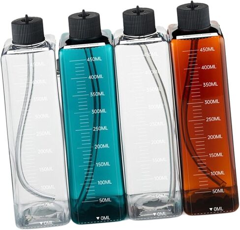 4 Pieces Titration Bottle Aquarium Seawater Tank Grass Tank PP Material Convenient Installation Suitable Research Institution, A in Kuwait