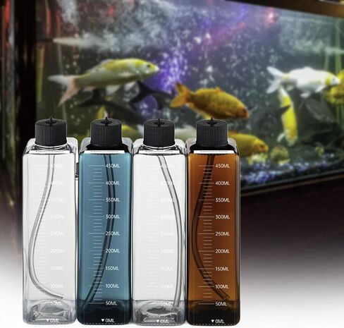 4 Pieces Titration Bottle Aquarium Seawater Tank Grass Tank PP Material Convenient Installation Suitable Research Institution, A in Kuwait