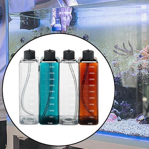 4 Pieces Titration Bottle Aquarium Seawater Tank Grass Tank PP Material Convenient Installation Suitable Research Institution, A in Kuwait