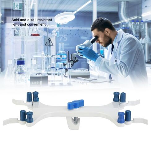 Aluminum Burette Clip with Rubber Grip – Laboratory Titration Clamp for Experiment Setup, Durable Fixing Accessory for Burette and Glassware in Kuwait