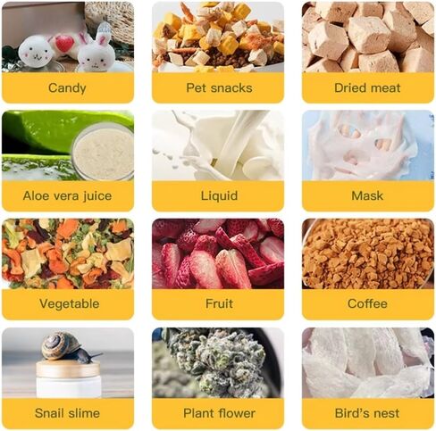 Freeze dryer, fully automatic food freeze dryer, equipped with a matching vacuum pump, suitable for processing fruits, meats, seafood and pet snacks. in Kuwait