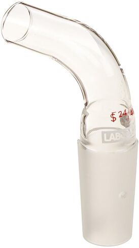 محول قارورة Labconco 7568600 من زجاج البورسليكات بقفل Lyph، يربط قمة القارورة 24/40 STJ بصمام 3/4 بوصة in Kuwait