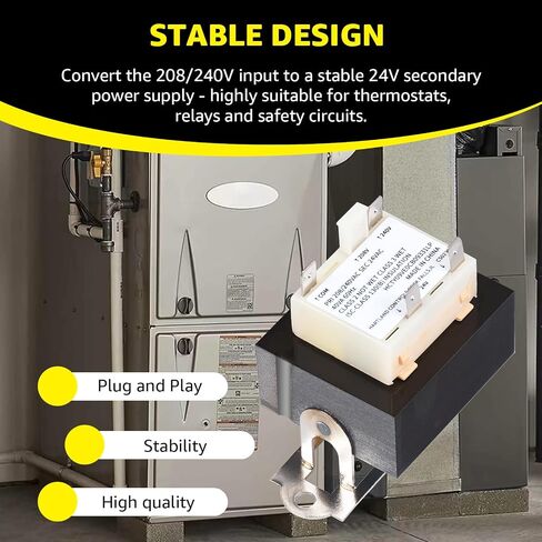 HT01CN241 Transformer 40VA - 208/240V to 24V Compatible with Carrier, Payne, Tempstar, ICP, Arcoaire, Heil Furnace Transformers HVAC Systems - 240 Volt to 24 Volt in Kuwait