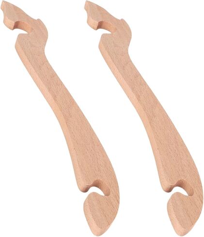 2pcs Oven Rack Puller for Prevent Scalding, Wooden Oven Rack Push Pull Tool with Long Handle Safe Heat-Resistant Kitchen Gadget for Ovens Air Fryer Toaster in Kuwait